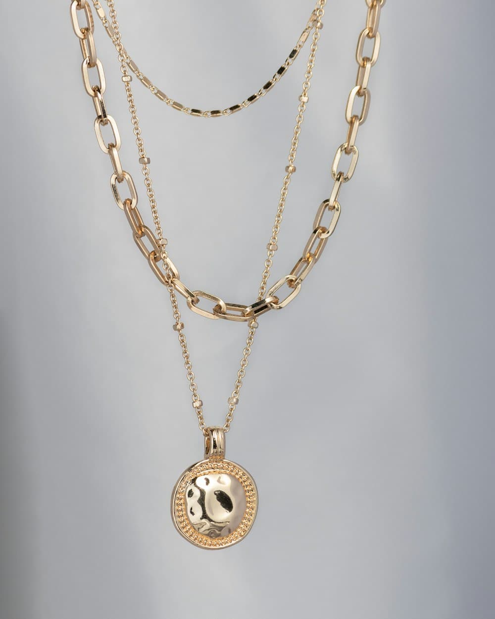 Layered Chain Necklace in 925 Silver